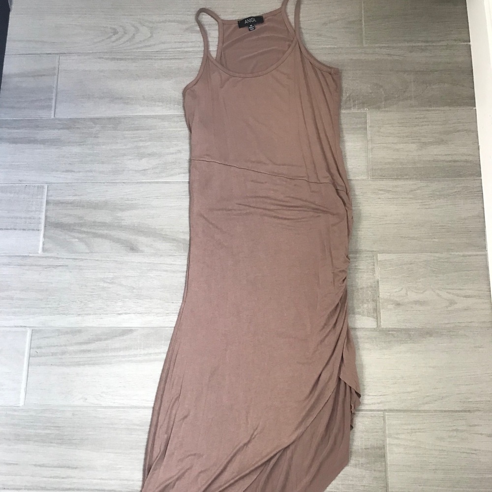 Nude Assymetrical dress🍮